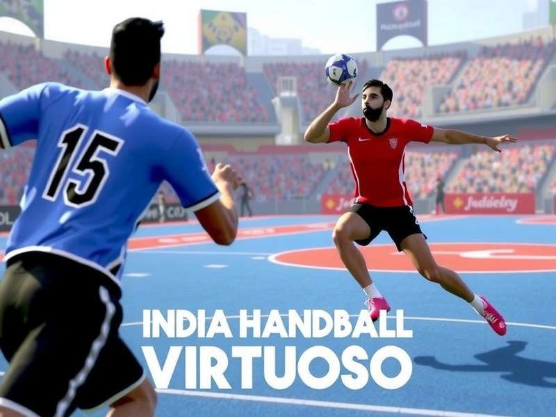 Intense handball action in India Handball Virtuoso India Handball Virtuoso Gameplay